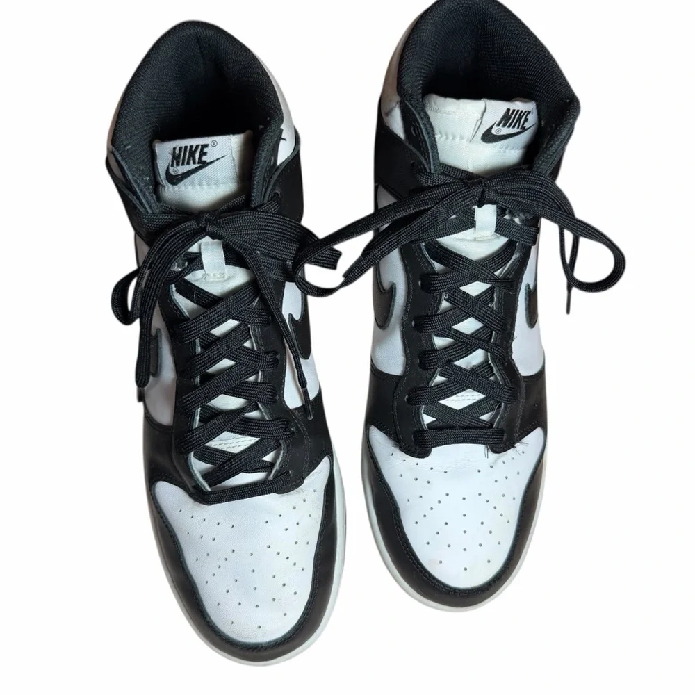 Black & White High-Top Men’s Sneakers